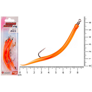 Оснастка Higashi Gummi Makk rig SB2 #05 Orange (#12-0)