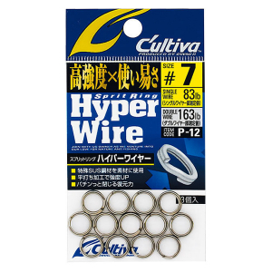 Заводные кольца Owner Hyper Wire P-12 №6 (70lb)
